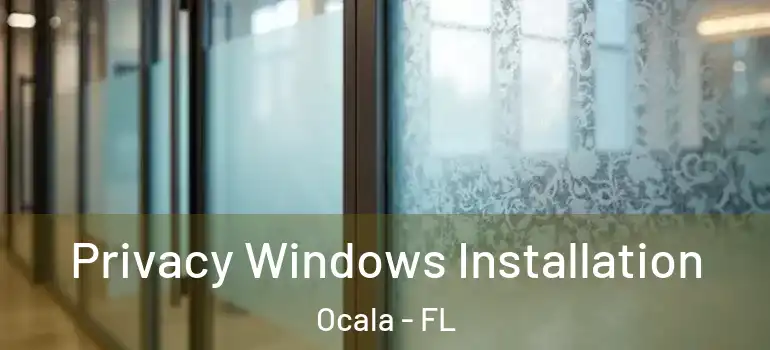 Privacy Windows Installation Ocala - FL