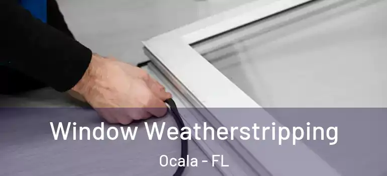 Window Weatherstripping Ocala - FL